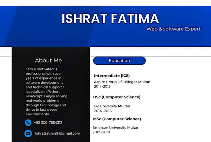 create modern resume and certificate design for you